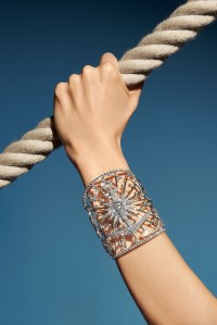 The tattoo cuff from Chanel Fine Jewelry’s Flying Cloud collection. 