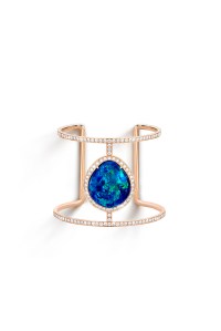 A black opal cuff from Piaget’s Sunlight Journey collection. 