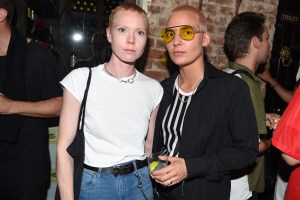 Lizzie Trullie and Leigh ColumboRaf Simons show, After Party, Spring Summer 2018, New York Fashion Week Men's, USA - 11 July 2017