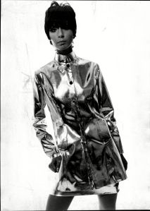 Fashion Women 1966 Model Linda Keith Wearing Space-age Fashions.Fashion Women 1966 Model Linda Keith Wearing Space-age Fashions.