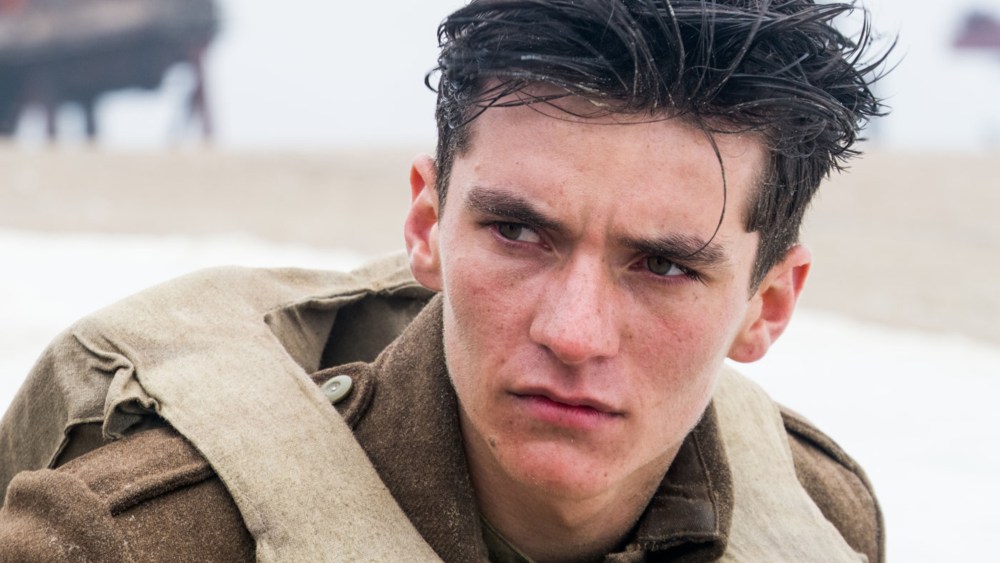 No Merchandising. Editorial Use Only. No Book Cover UsageMandatory Credit: Photo by Moviestore/REX/Shutterstock (8852520d)Fionn WhiteheadDunkirk - 2017