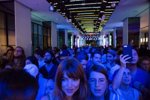 The atmosphere at the Rochambeau party.