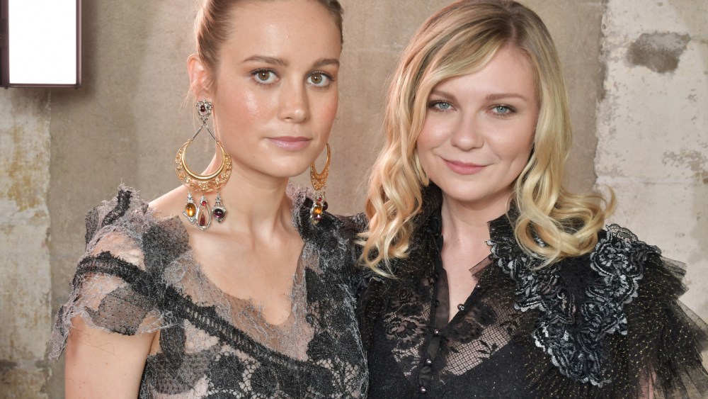Brie Larson and Kirsten Dunst in the front row