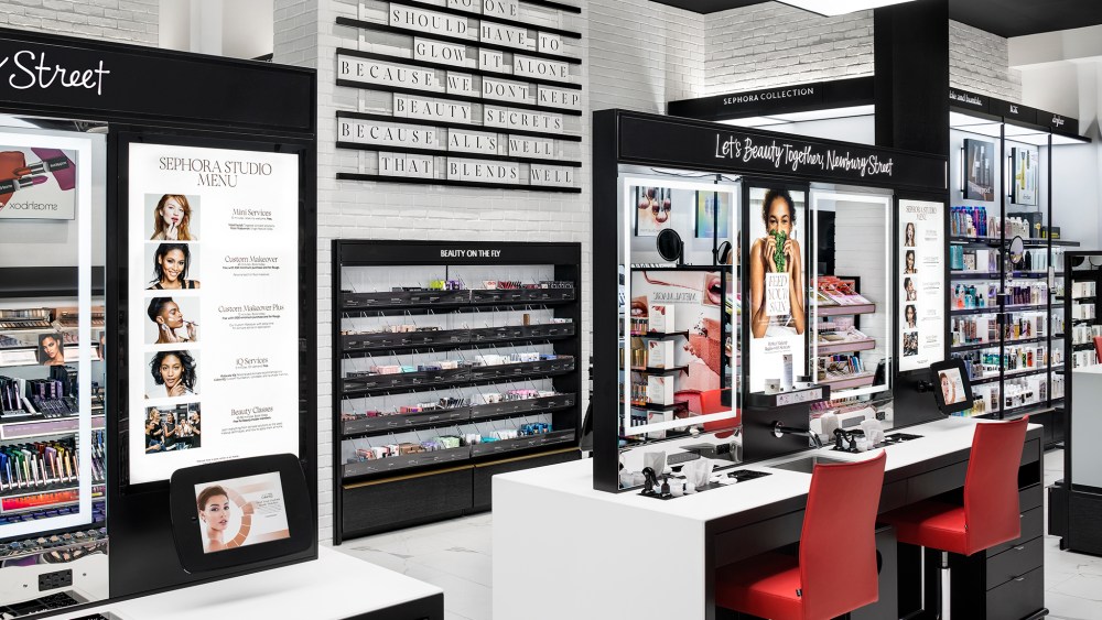 Sephora Studio staff will provide makeover and mini-facial services.
