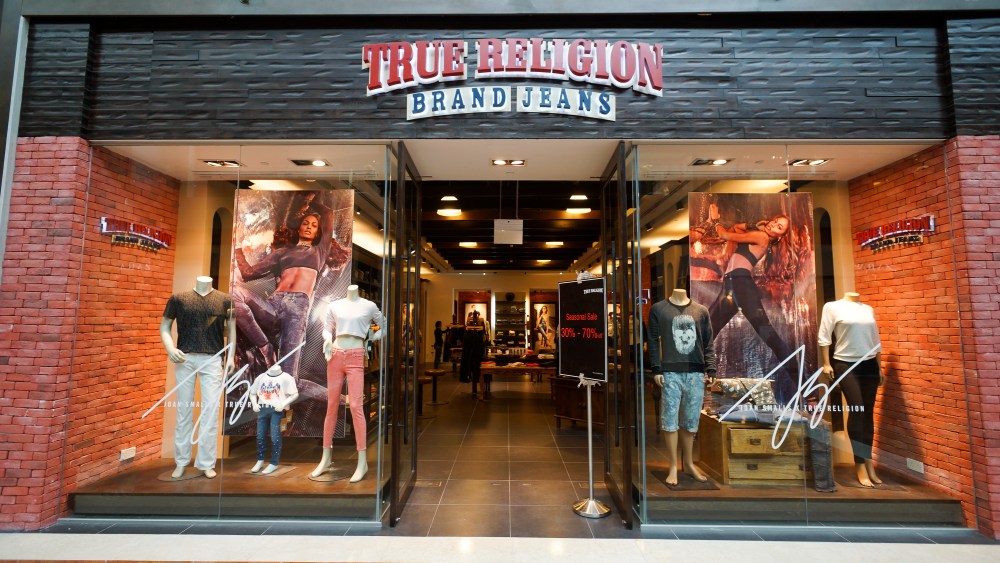 A True Religion storefront.