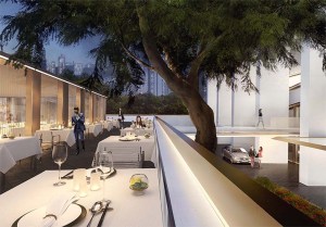 Al fresco dining in a beautiful setting is a taste of the future
