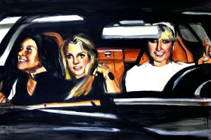 'Lindsay Lohan Britney Spears and Paris Hilton in a Car' by Laura Collins