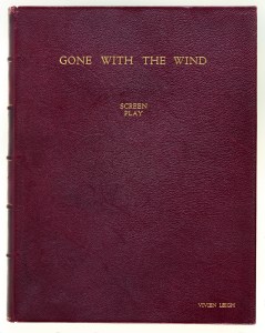 Gone with the Wind, film script, presented to Vivien Leigh by members of the cast, with photographs, circa 1939 Estimate £2,500-3,500