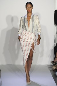 A model on the runway at Altuzarra's spring 2013 show at Industria Studios.Altuzarra Spring 2014 RTW, New York
