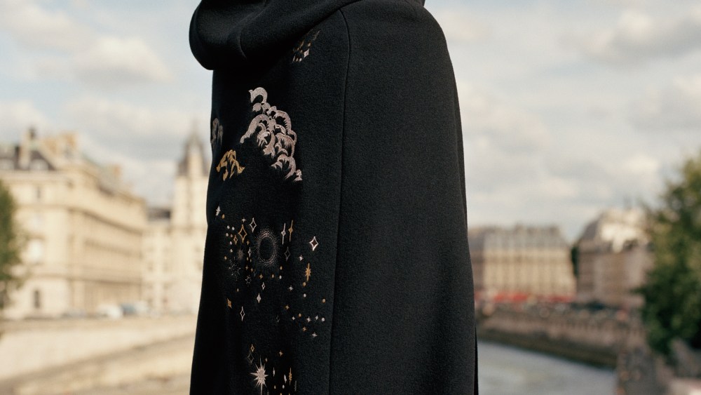 Ana Girardot in a cape from her capsule for Pablo.