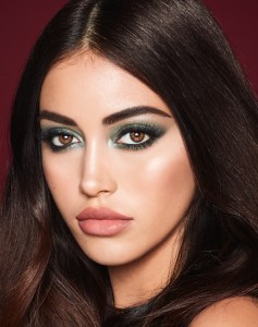 Charlotte Tilbury's newly launched make up wardrobe campaign features 10 different looks as modeled by Cindy Kimberly.