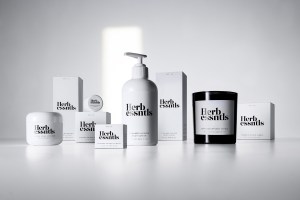 An assortment of products from Herb Essntls.