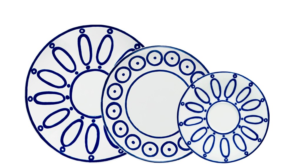Looks from the tableware collection collaboration between Dior Maison and Themis Zouganeli.
