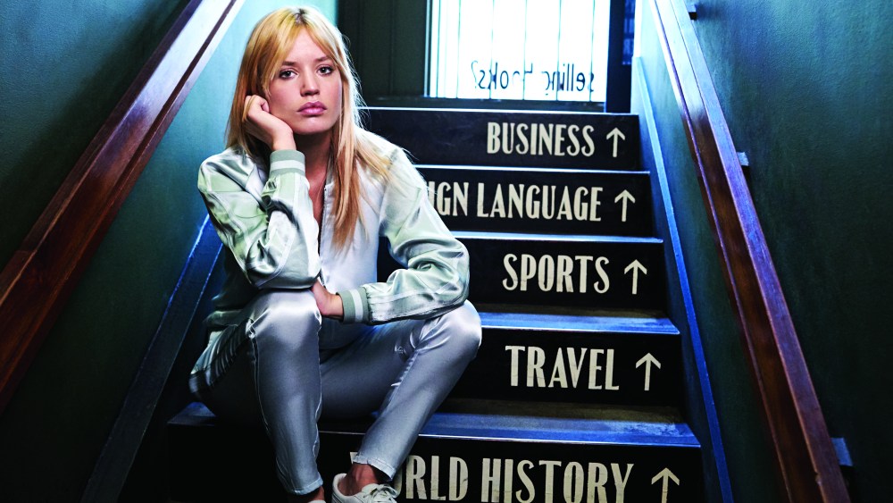 A visual of Stone Row's campaign featuring Georgia May Jagger