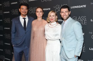 Destin Cretton, Brie Larson, Naomi Watts, Max Greenfield'The Glass Castle' film premiere, Arrivals, New York, USA - 09 Aug 2017