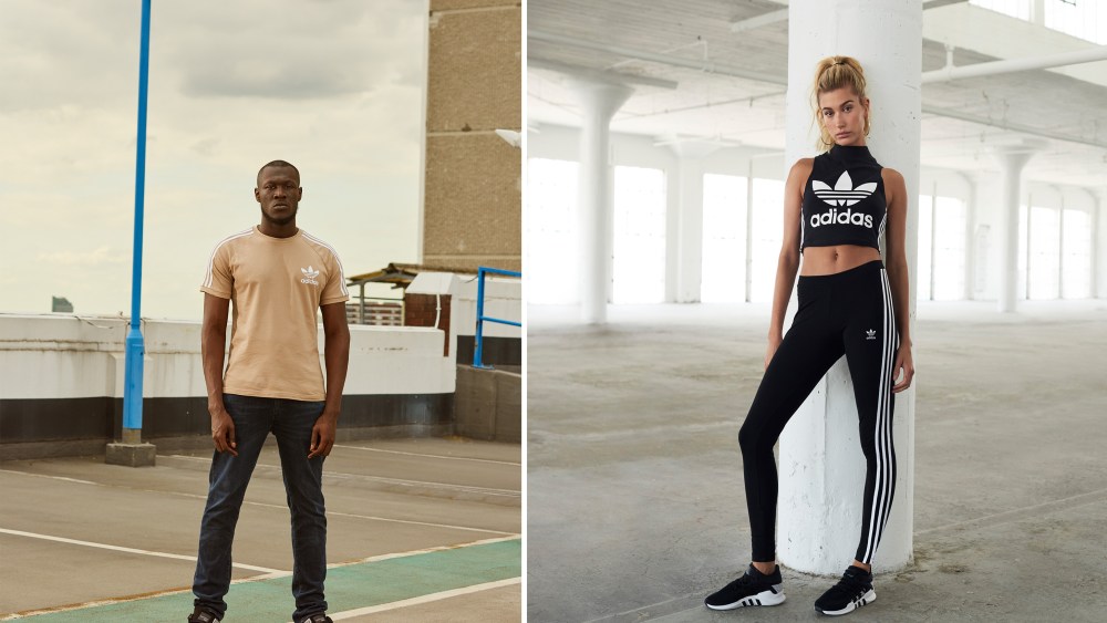 The Adidas and JD Sports fall 2017 EQT campaign featuring Stormzy and Hailey Baldwin
