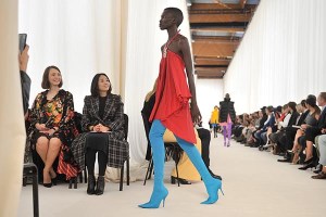 Model on the catwalkBalenciaga show, Spring Summer 2017, Paris Fashion Week, France - 02 Oct 2016