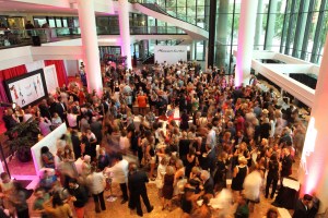 The scene at the Jeffrey Fashion Cares Charity show, 2014.