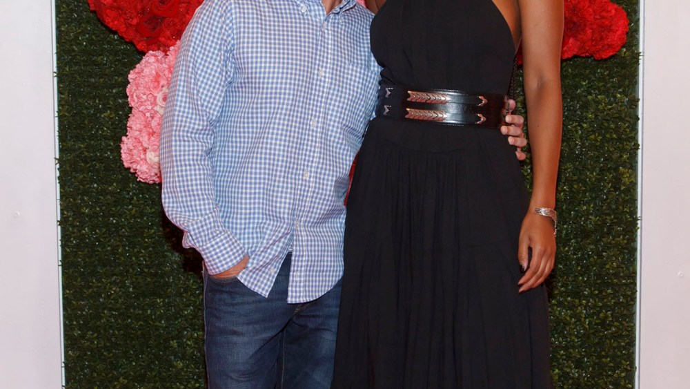 Jeffrey Kalinsky and Keri Wilson at the Jeffrey Fashion Cares Charity show, 2015.