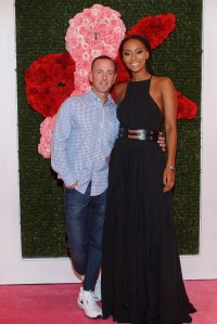 Jeffrey Kalinsky and Keri Wilson at the Jeffrey Fashion Cares Charity show, 2015.