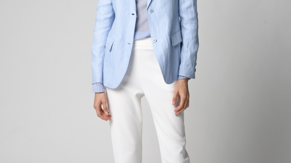 A look from Giorgio Armani's New Normal spring 2018 collection