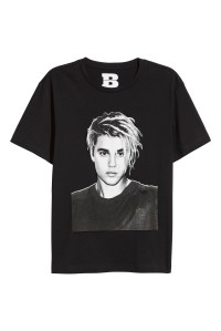 A look from Justin Bieber's Purpose Tour merch at H&M.