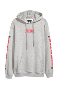 A look from Justin Bieber's Purpose Tour merch at H&M.