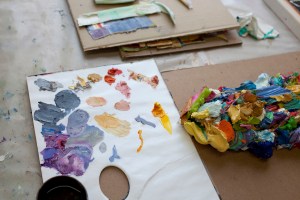 A look at Leslie Wayne's studio.
