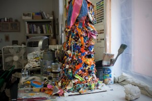 A look at Leslie Wayne's studio.
