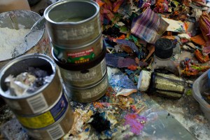 A look at Leslie Wayne's studio.