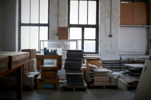 A look at Leslie Wayne's studio.