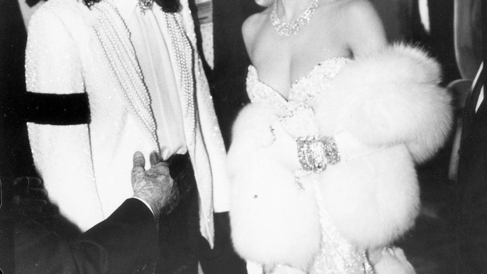 Madonna and Michael Jackson attend Swifty Lazar's after party for the Academy Awards on March 25, 1991 in Los Angeles, California.Article title: "Eye: To Tell the 'Truth' "