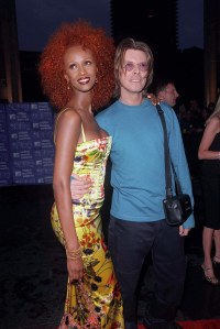 David Bowie and Iman at the MTV Music Awards New York, America 1999MTV MUSIC AWARDS, NEW YORK, AMERICA - SEPT 1999