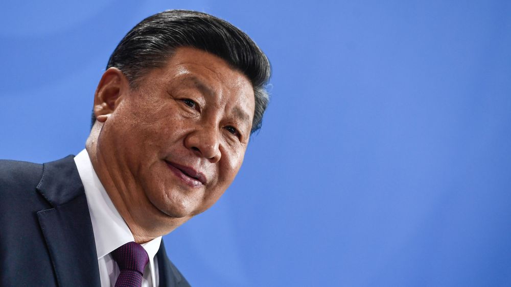 Xi JinpingChinese President Xi Jinping visits Berlin, Germany - 05 Jul 2017Chinese President Xi Jinping attends a press conference with German Chancellor Angela Merkel (unseen) at the German Chancellory in Berlin, Germany, 05 July 2017. The two leaders are later scheduled to attend an opening ceremony of the Panda Garden at the Berlin Zoo. Two giant pandas at the zoo, Meng Meng and Jiao Qing, have been on loan from China for 15 years and will move into their new quarters at the Panda Garden on 05 July.