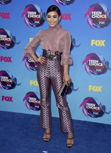 Vanessa Hudgens arrives at the Teen Choice Awards at the Galen Center, in Los Angeles2017 Teen Choice Awards - Arrivals, Los Angeles, USA - 13 Aug 2017