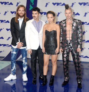 DNCE - Joe Jonas, Jack Lawless, Cole Whittle, and JinJoo LeeMTV Video Music Awards, Arrivals, Los Angeles, USA - 27 Aug 20172017 MTV Video Music Awards - Arrivals