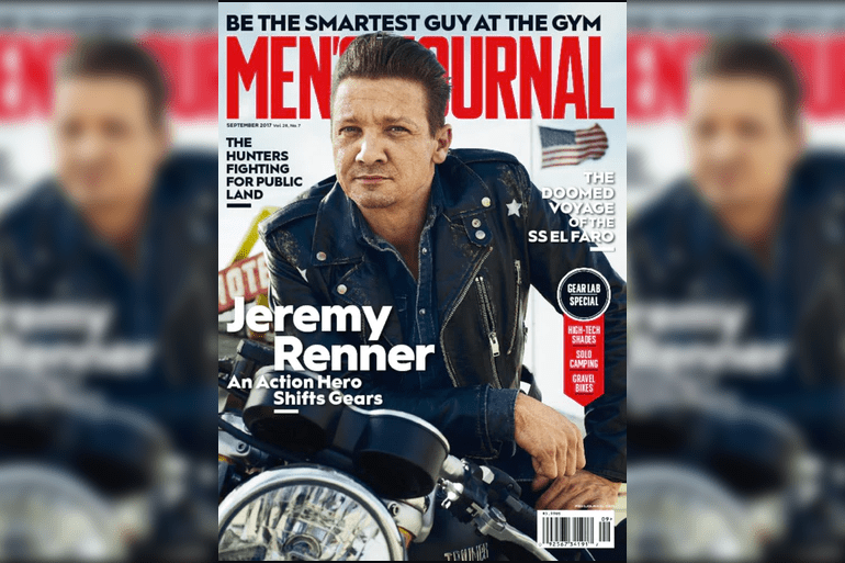 Jeremy Renner on the cover of Men's Journal.