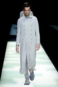 Model on the catwalkGiorgio Armani show, Runway, Spring Summer 2018, Milan Fashion Week Men's, Italy - 19 Jun 2017