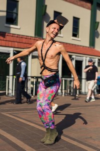 Street style at the Lady Gaga concert at Wringley Field in Chicago.