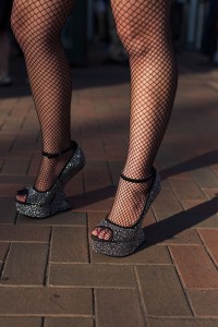 Street style at the Lady Gaga concert at Wringley Field in Chicago.