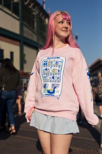 Street style at the Lady Gaga concert at Wringley Field in Chicago.