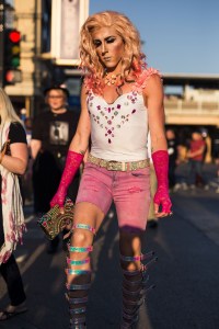 Street style at the Lady Gaga concert at Wringley Field in Chicago.