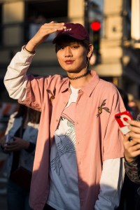 Street style at the Lady Gaga concert at Wringley Field in Chicago.