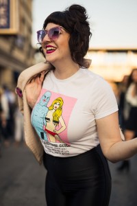 Street style at the Lady Gaga concert at Wringley Field in Chicago.