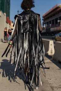 Street style at the Lady Gaga concert at Wringley Field in Chicago.