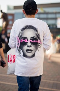 Street style at the Lady Gaga concert at Wringley Field in Chicago.