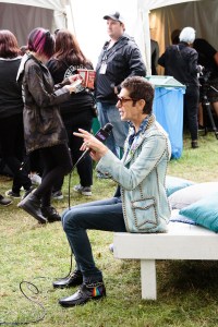 On the grounds of Lollapalooza.