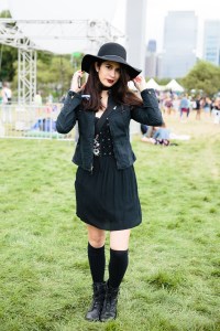 On the grounds of Lollapalooza.