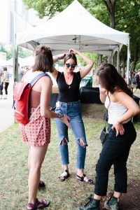 On the grounds of Lollapalooza.