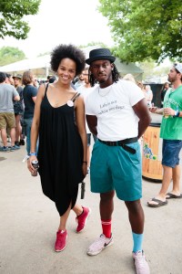 On the grounds of Lollapalooza.
